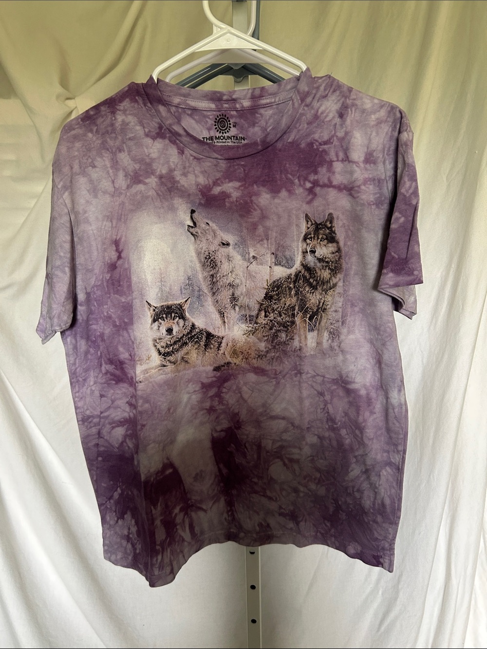 The Mountain Purple Tie-Dye Wolf Pack Tee